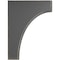 Ekena Millwork 1 3/4"W x 6"D x 8"H Clarksville Wood Vintage Decor Bracket, Black BKTWD02X06X08CVBL - alternate 3